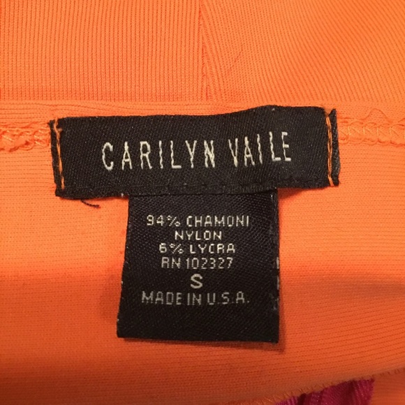 Carolyn Vielle Orange Strapless Jumpsuit - Picture 5 of 5